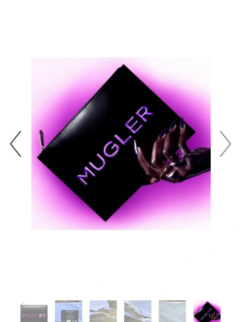 New Mugler parfums cosmetic pouch